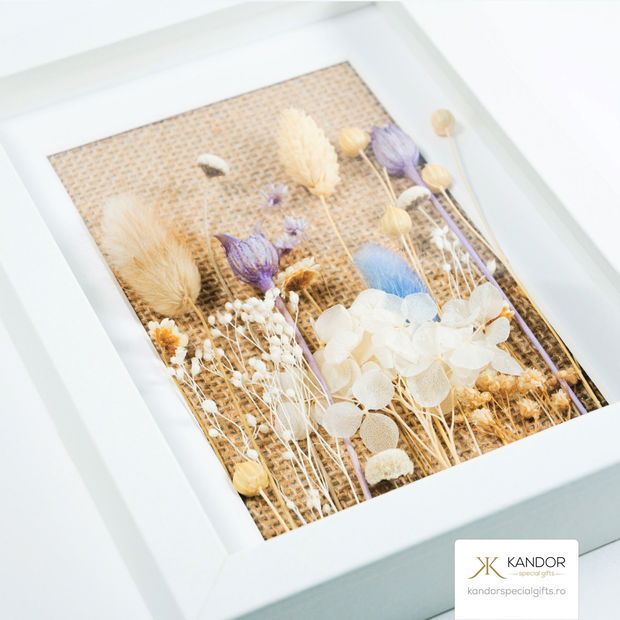 Tablou cu flori prezervate, Kandor Special Gifts
