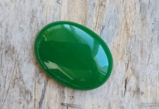 Cabochon jad verde, 40*30 mm