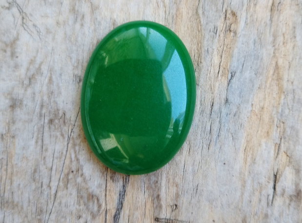 Cabochon jad verde, 40*30 mm