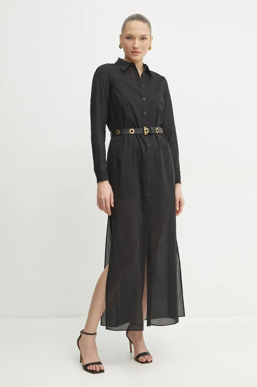 MICHAEL Michael Kors rochie culoarea negru, maxi, drept, MR5829W4YJ