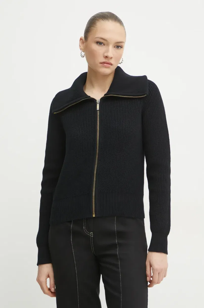 MICHAEL Michael Kors cardigan femei, culoarea negru, călduros, MR5612VGW0