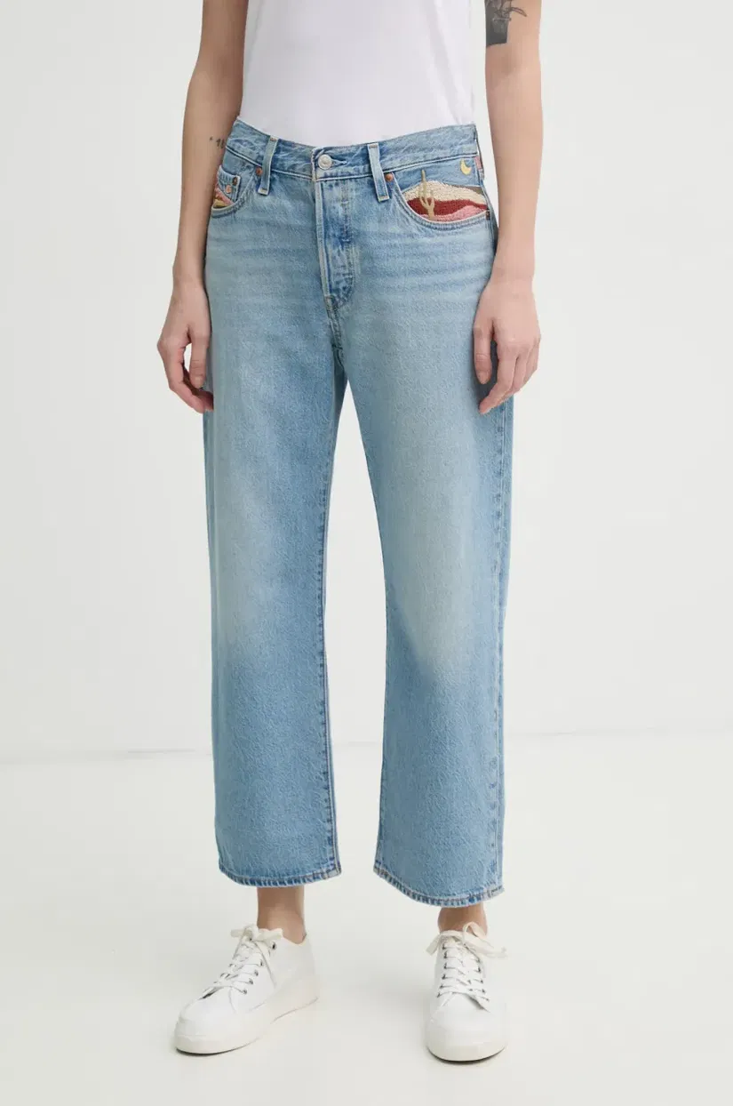 Levi's jeansi 501 90s ANKLE femei medium waist, A9150