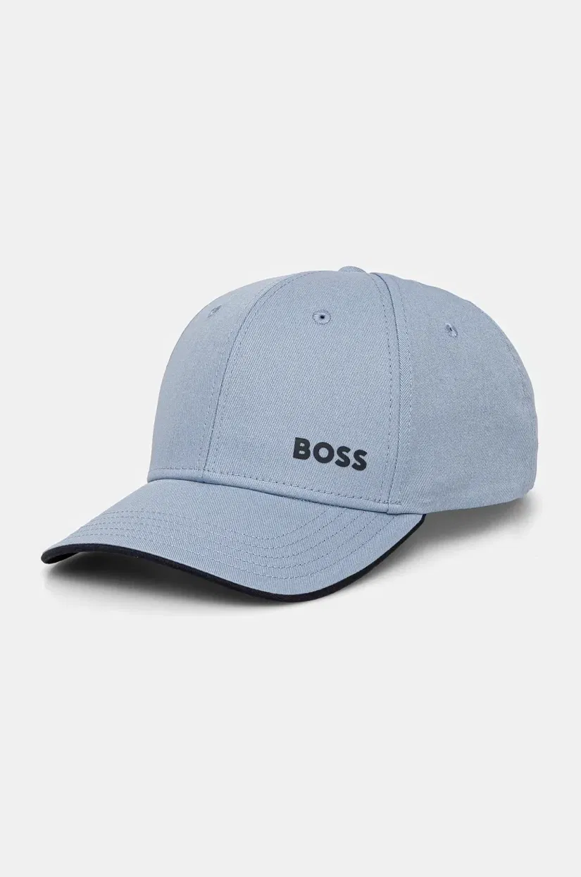 Boss Green șapcă de baseball din bumbac culoarea negru, cu imprimeu, 50519219