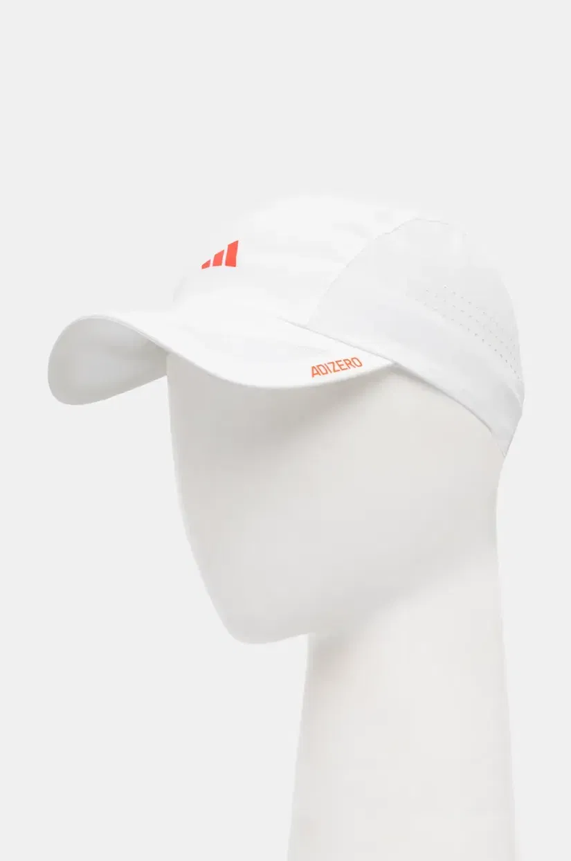 adidas Performance șapcă RUNxAdizero culoarea alb, cu imprimeu, JD1161