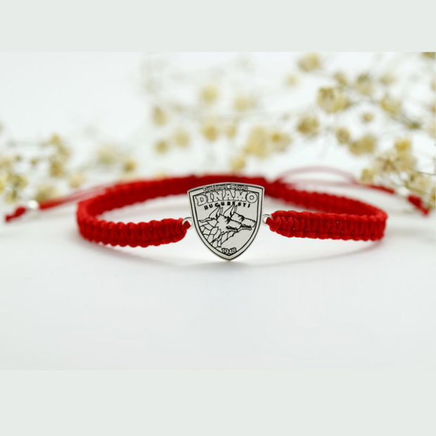 Bratara reglabila / Personalizata / Argint 925 Echipa Preferata / Dinamo