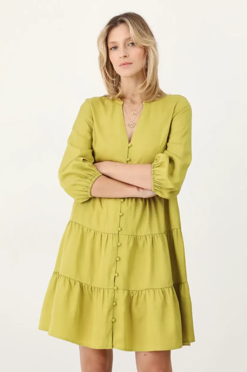 Medicine rochie culoarea verde, mini, oversize