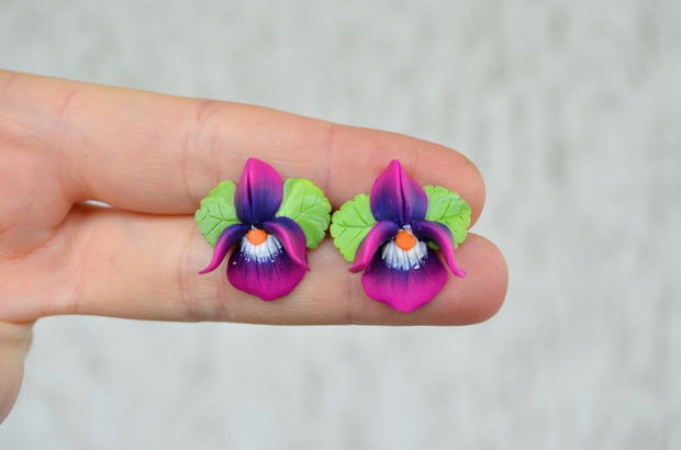 Toporasul Violet- Cercei Surub