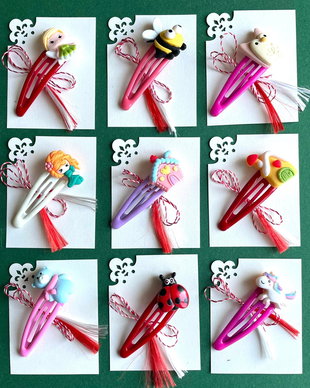 Martisor clama cu figurine din rasina