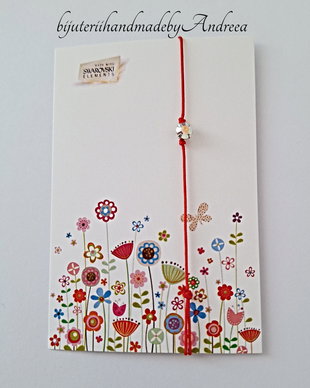 Bratara snur si stras Swarovski Xirius 4,5mm Crystal AB