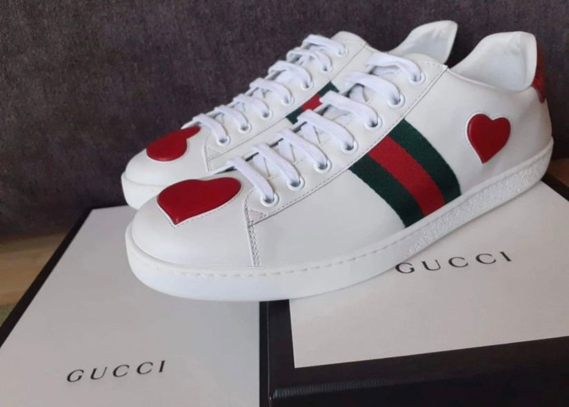 Gucci ace heart