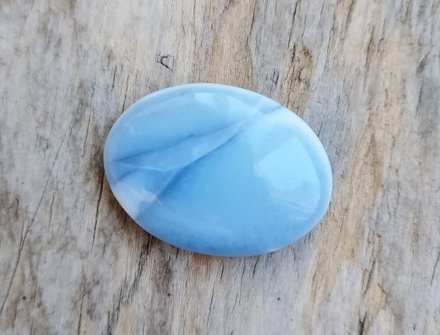 Cabochon opal albastru, 35x26 mm