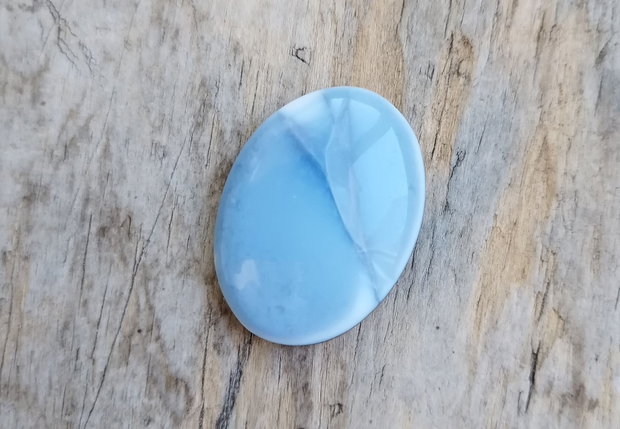Cabochon opal albastru, 35x26 mm