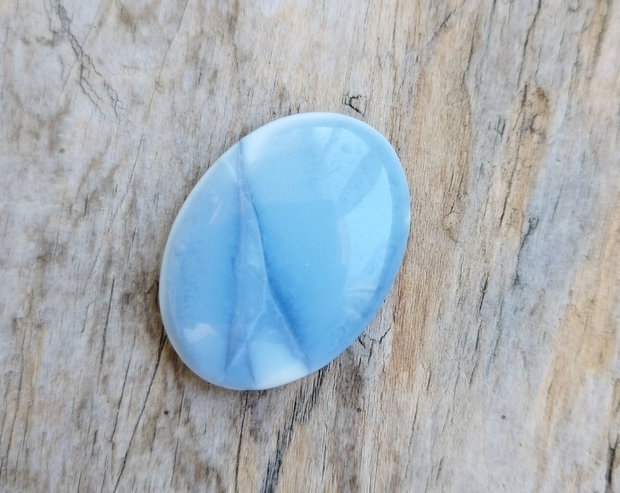 Cabochon opal albastru, 35x26 mm