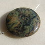 Green jasper aprox 34.5x8.5 mm