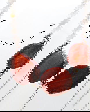 Colier handmade unicat - agate si cuart (cod1186)