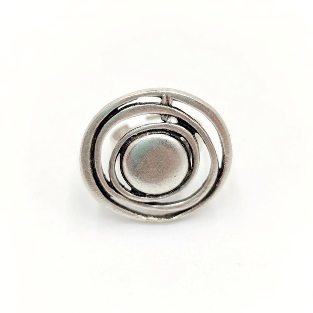 Inel metalic model spiralat rotund, Inz023