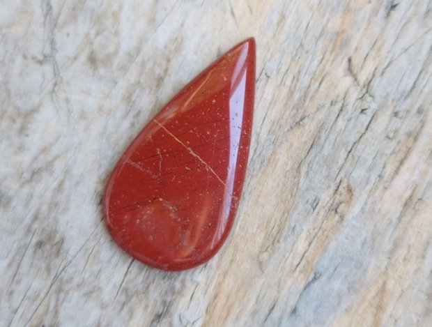 Cabochon jasp rosu, 44*24 mm