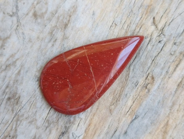 Cabochon jasp rosu, 44*24 mm