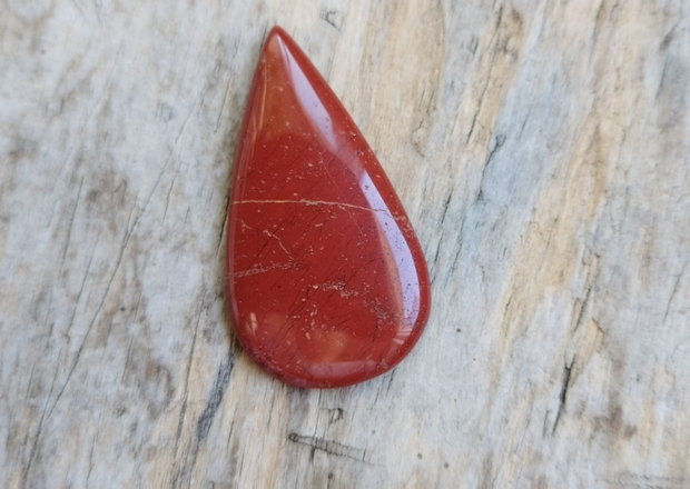 Cabochon jasp rosu, 44*24 mm