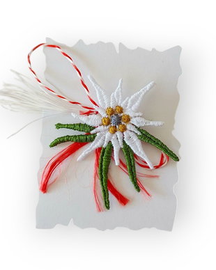 Martisor Floare de Colt Brodata