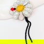 Broșă Margaretă cu Gărgăriță - Ladybug Daisy