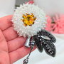 Rezervat Broșă Păpădie Albă - Silver Leaf Dandelion