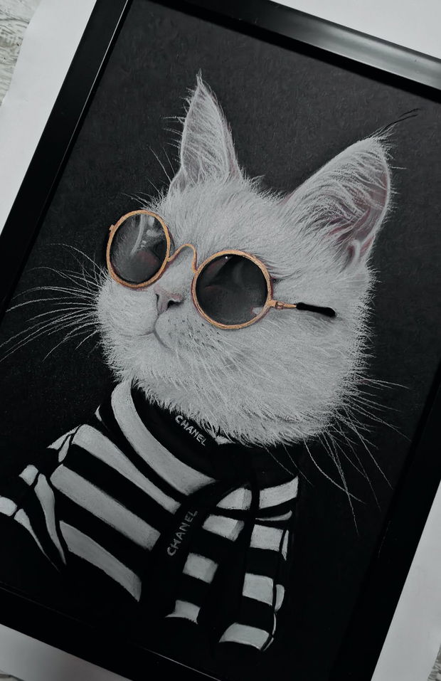 Tablou ilustratie "Mademoiselle"