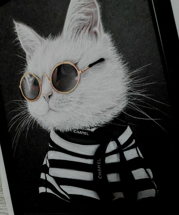 Tablou ilustratie "Mademoiselle"