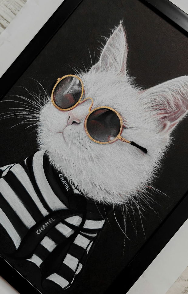 Tablou ilustratie "Mademoiselle"