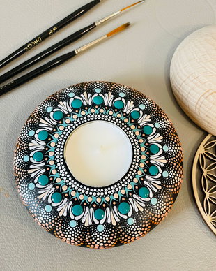 Mandala. Suport de lumanare.