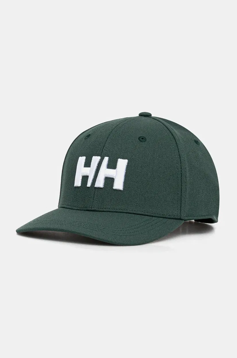 Helly Hansen caciula culoarea verde, cu imprimeu