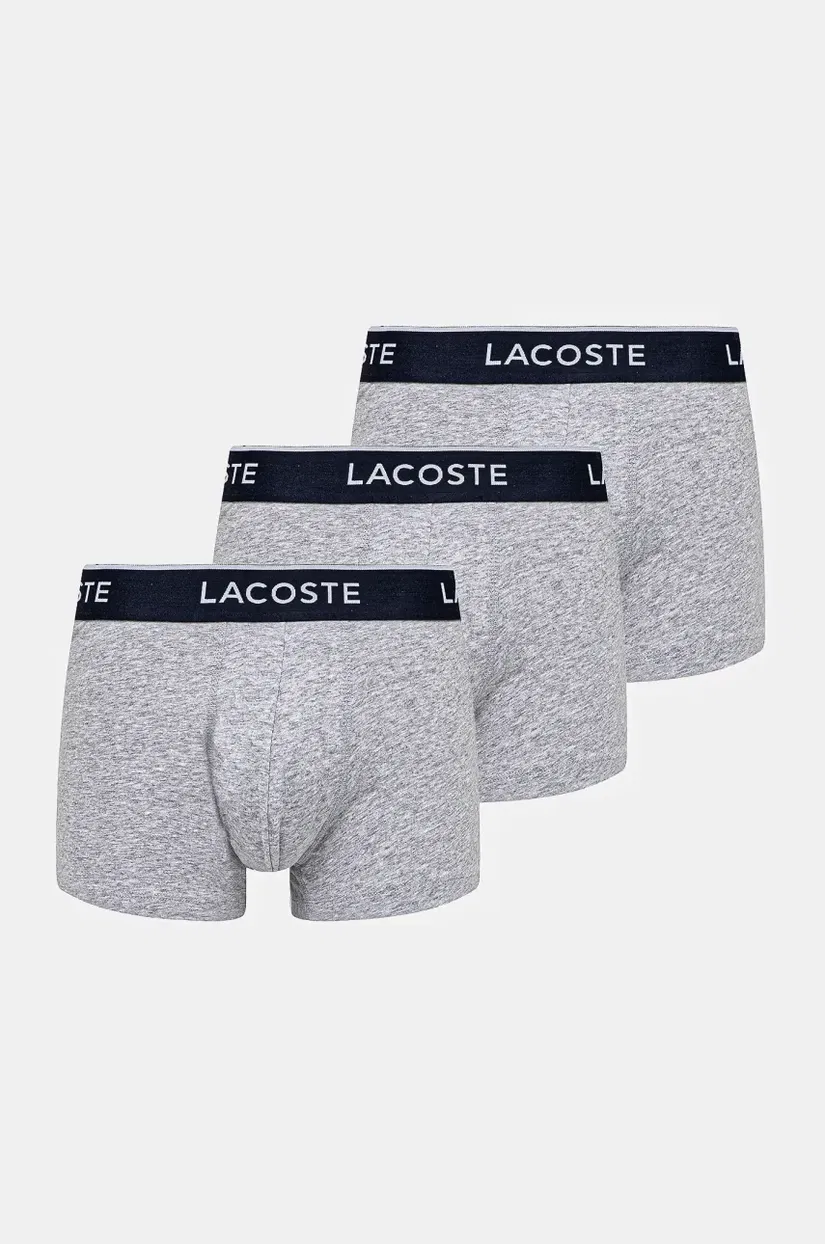 Lacoste boxeri 3-pack barbati, culoarea gri, 5H1300