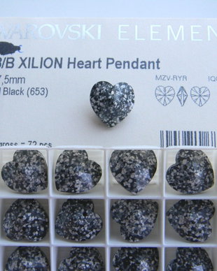 Pandantiv Swarovski - inima 18 mm - 653