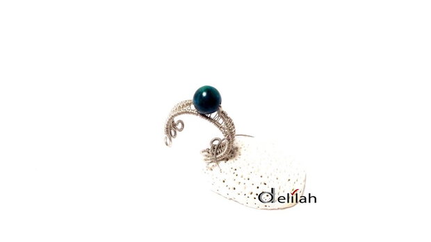 Inel din argint 925 si chrysocolla IN084