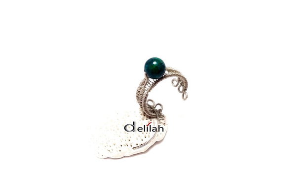 Inel din argint 925 si chrysocolla IN084