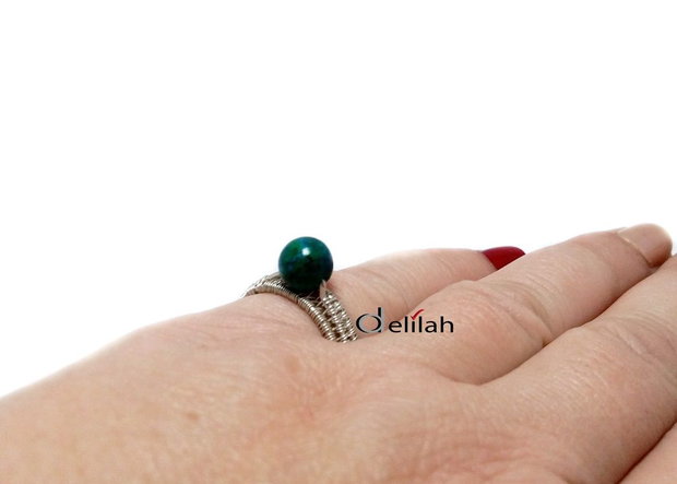 Inel din argint 925 si chrysocolla IN084