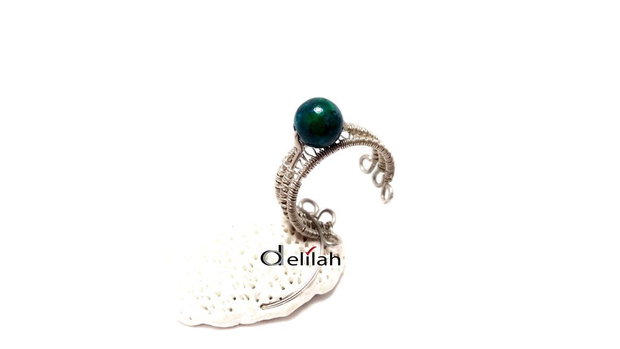 Inel din argint 925 si chrysocolla IN084