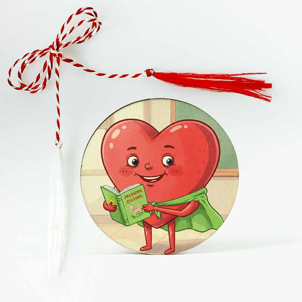 Martisor personalizat cu super inimioară