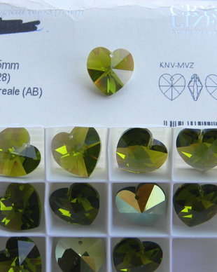 Pandantiv Swarovski - inima 18 mm - 228
