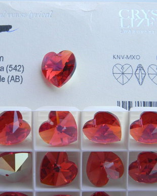Pandantiv Swarovski - inima 18 mm - 542AB