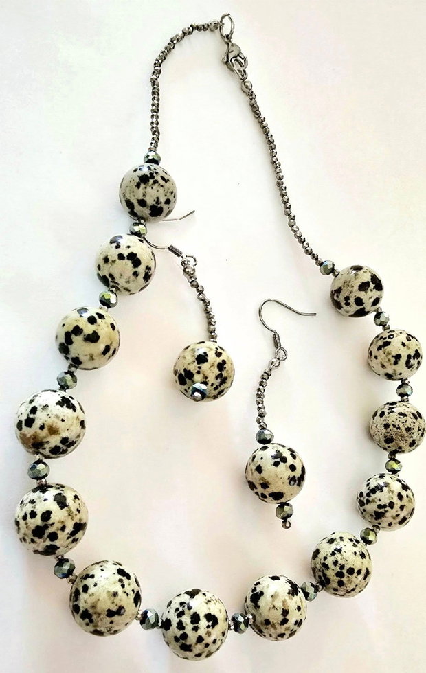 Set din jasp dalmatian