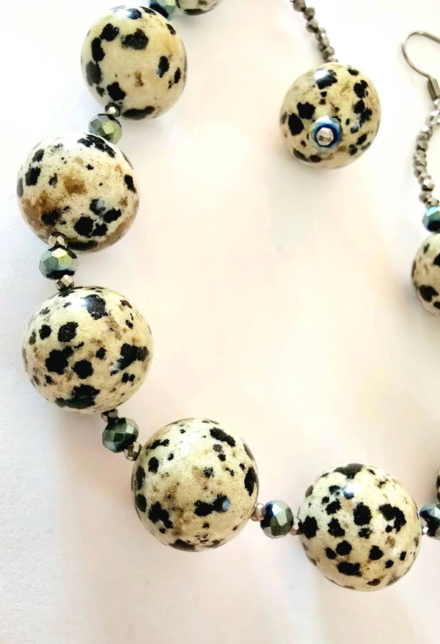Set din jasp dalmatian