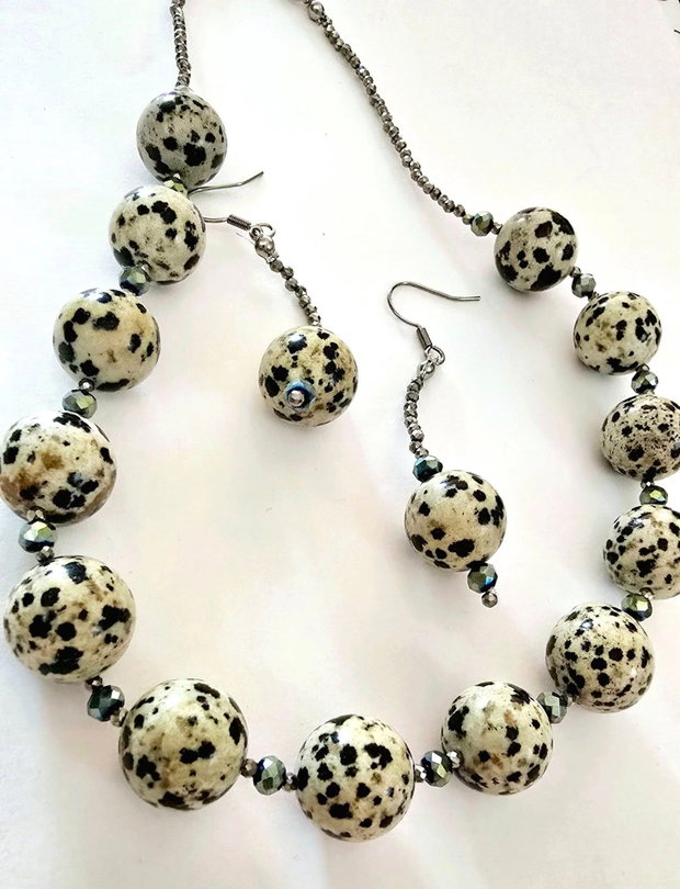 Set din jasp dalmatian