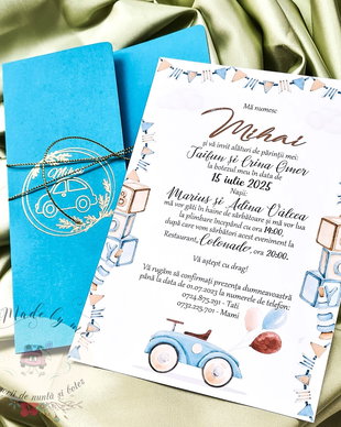 Invitatie botez masinuta