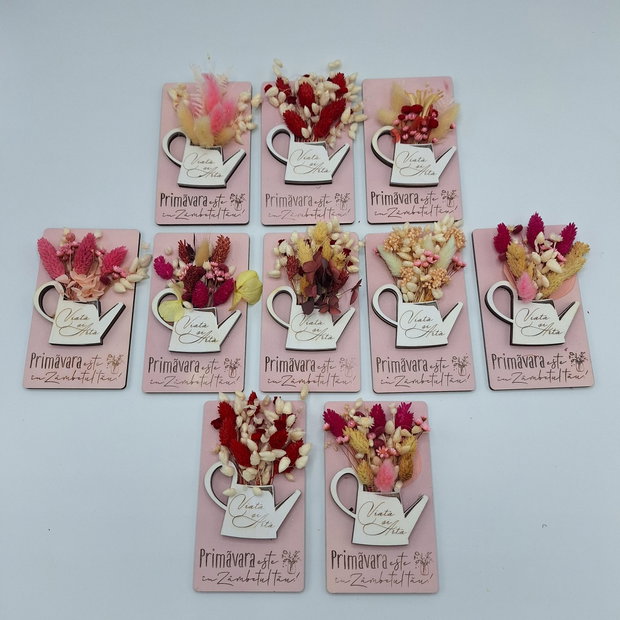 Tablou personalizat cu flori uscate