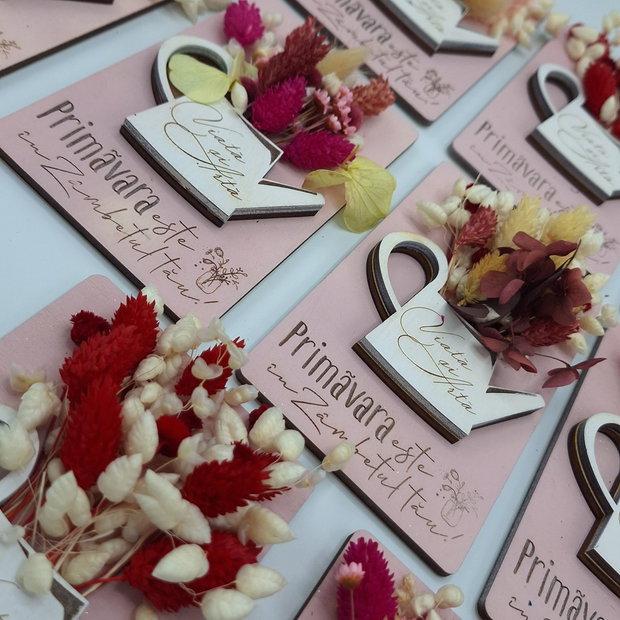 Tablou personalizat cu flori uscate