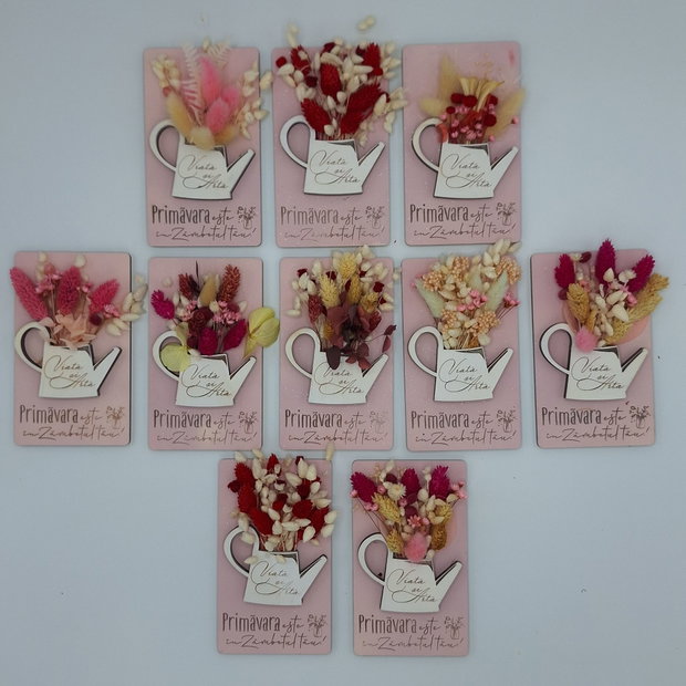 Tablou personalizat cu flori uscate