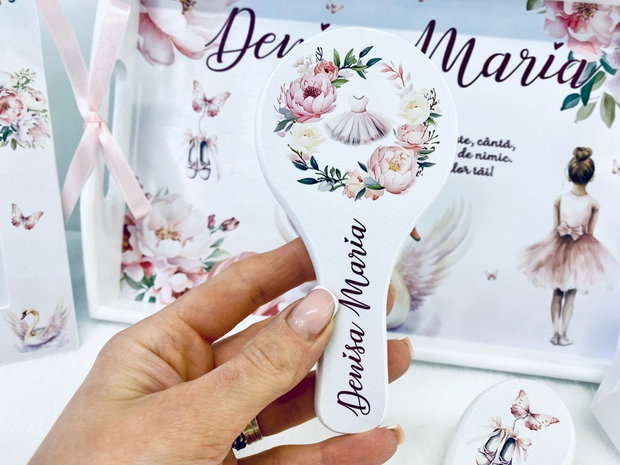 Set aniversar personalizat 1 anisor - Balerina