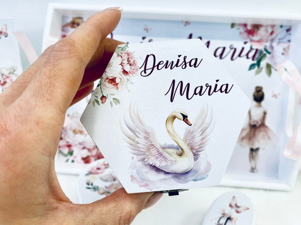 Set aniversar personalizat 1 anisor - Balerina