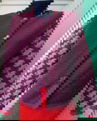 Pulover lana, gros, dublu